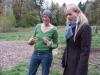 Daryl Hannah learning about chicken tractor